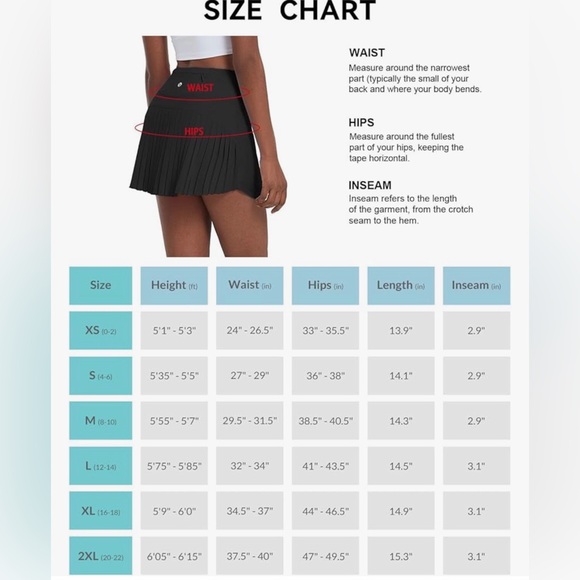 Baleaf Athletic Skirt with Shorts - Picture 6 of 6